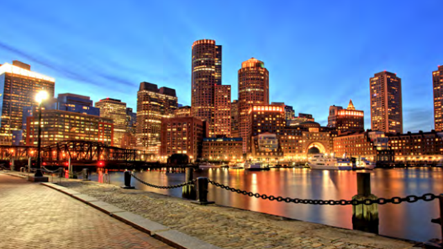 Massachusetts energy efficient city harbor walk