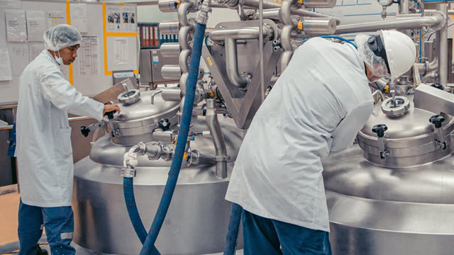 People using energy efficient lab equipment