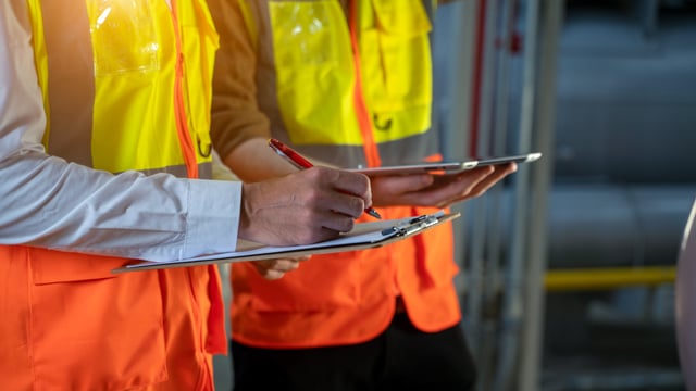 man with clipboard