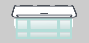 Illustrated icon of a heating distribution system