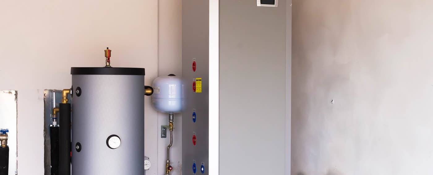 An air to water heat pump system