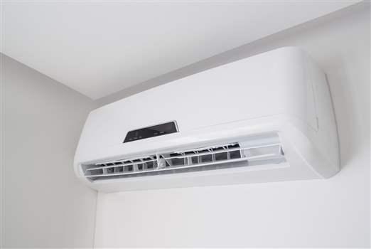 An example indoor ductless heatpump unit