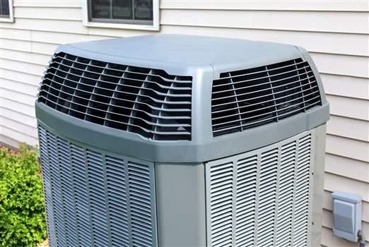 An outdoor heat pummp unit for indoor home heating and cooling